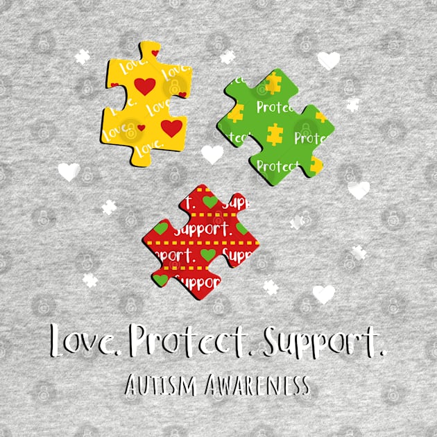 Autism Awareness Puzzles Protect by specaut